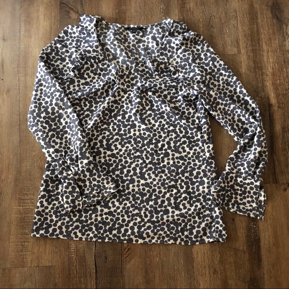 Polka Dot Ruffle Blouse